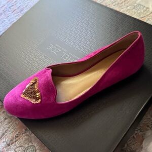 Ryan Suede Sequin Heart Loafers | Talbots Like new size 9M